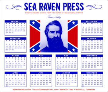 Turner Ashby Yearly Wall Calendar from Sea Raven Press