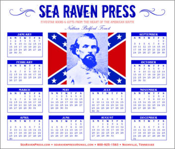Nathan Bedford Forrest Yearly Wall Calendar from Sea Raven Press